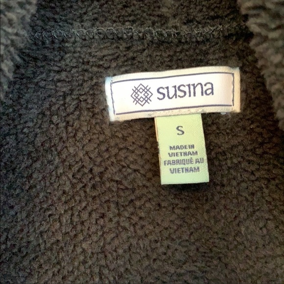 💕x2HP💕Susina black faux fur shearling vest - Picture 11 of 12